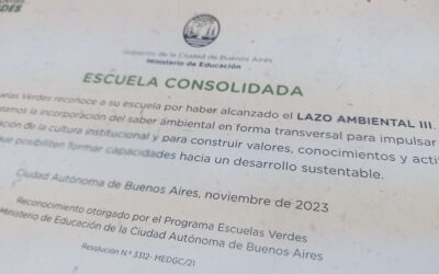 Reconocimiento de Escuela Verde